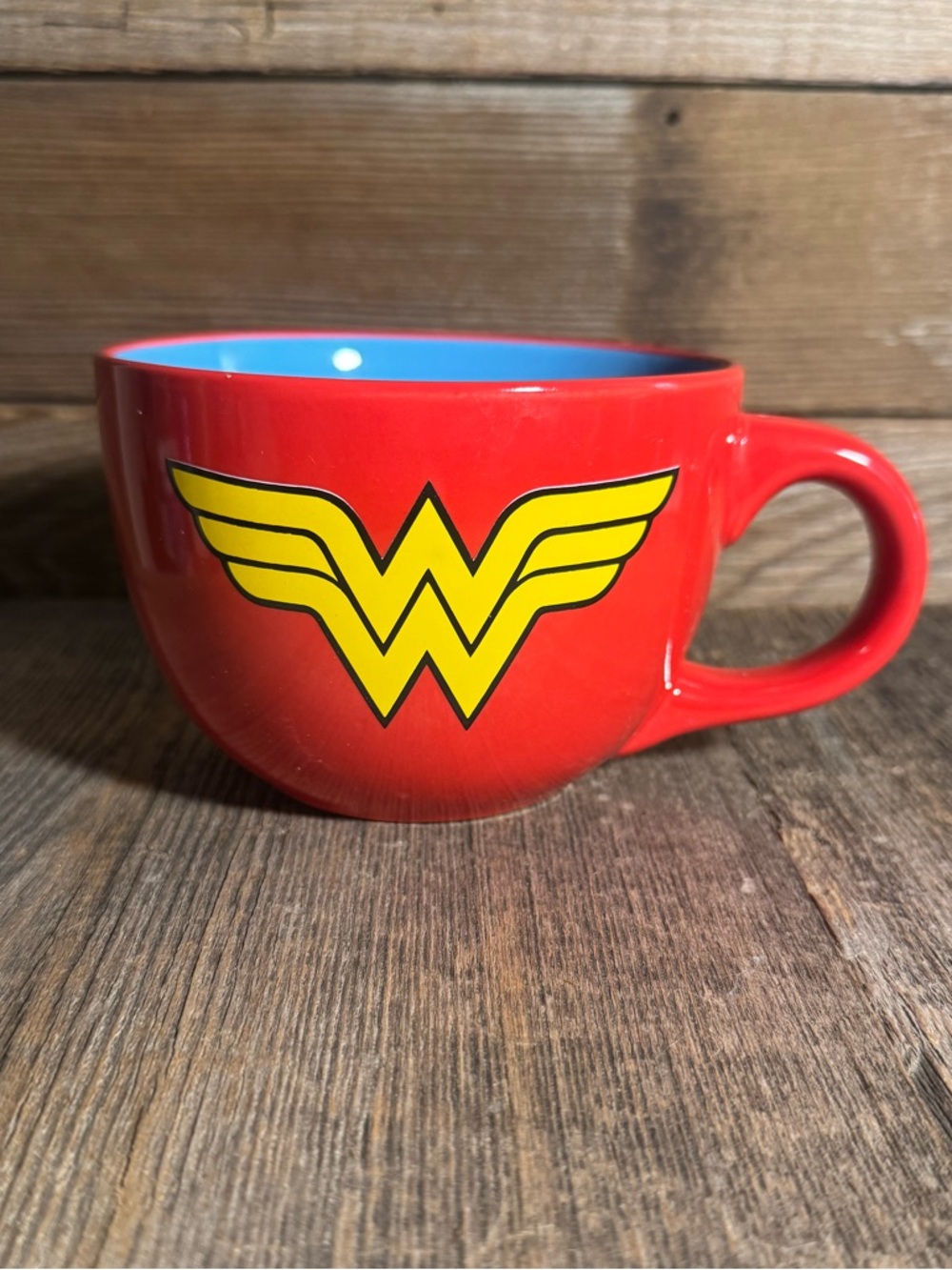 Wonder Woman Oversized   Mug with Yellow Logo
